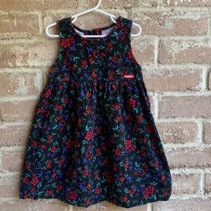 Vintage Oshkosh B’gosh floral corduroy dress